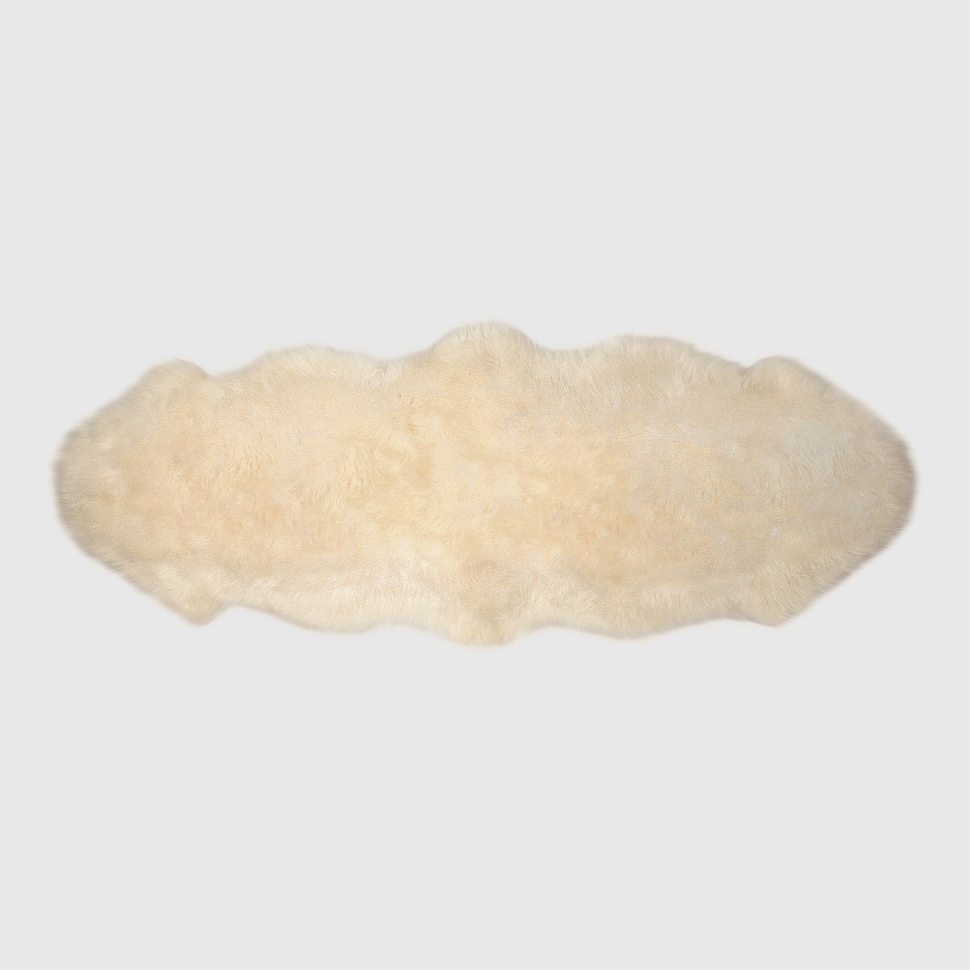 The Mood Charlie Sheepskin Double Pelt Rug, Champagne