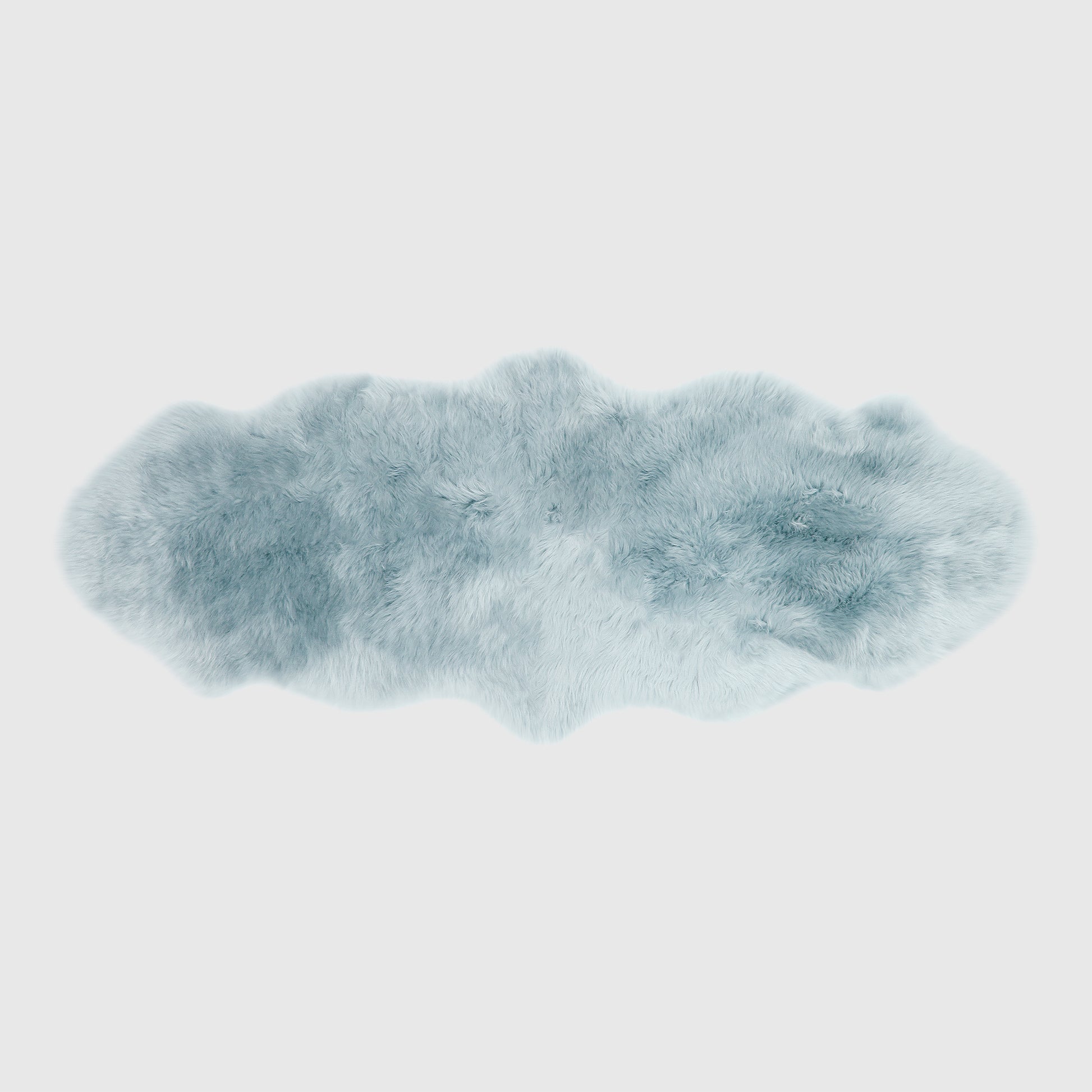 The Mood | Charlie Sheepskin Double Pelt Rug, Baby Blue