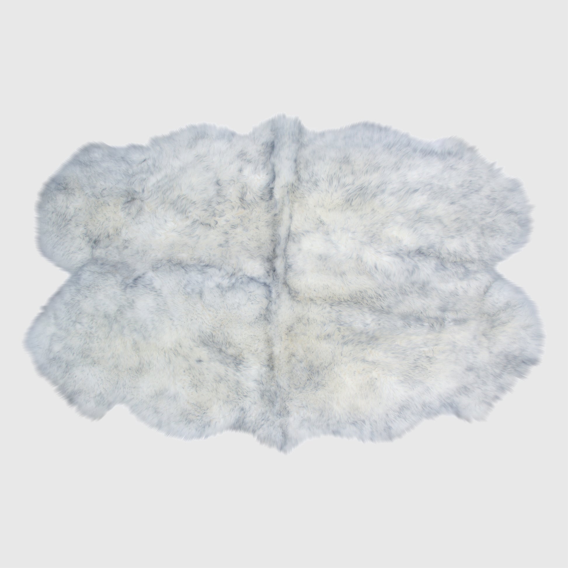 The Mood Charlie Sheepskin Quarto Pelt Rug, Gray Mist