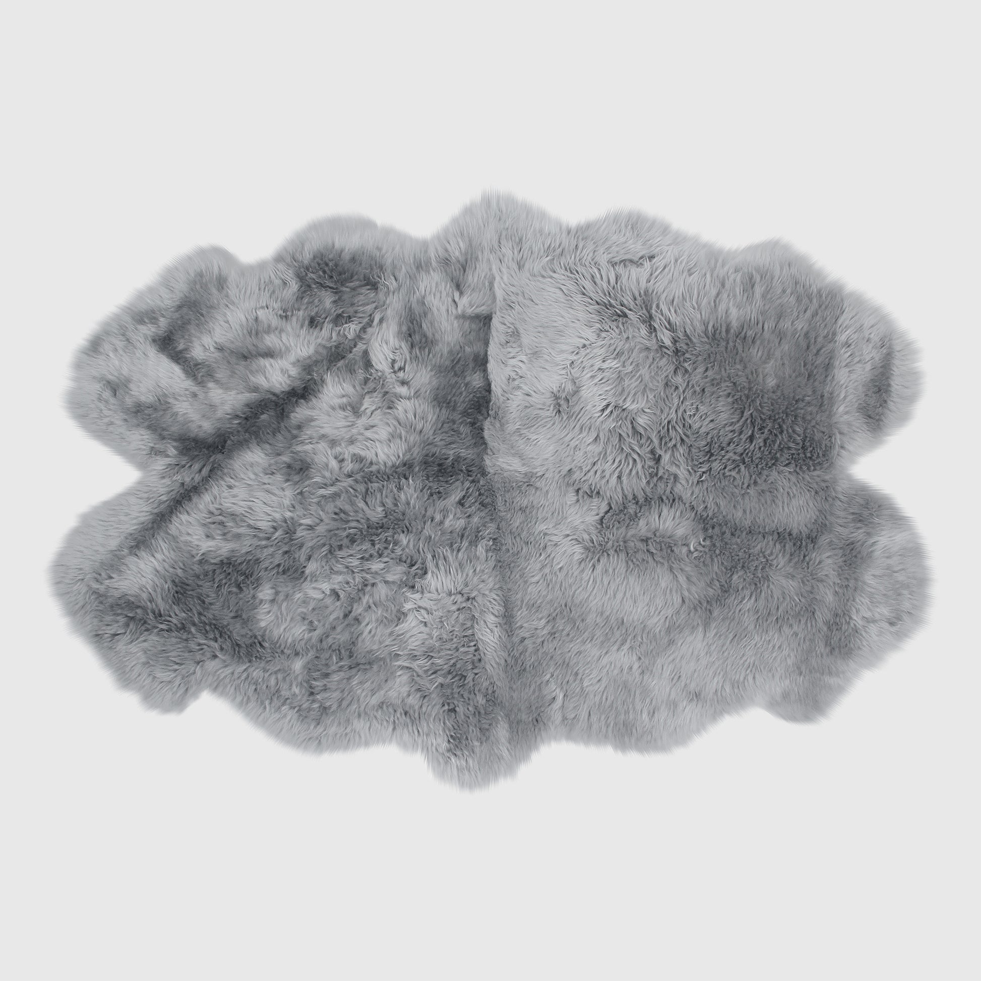 The Mood Charlie Sheepskin Quarto Pelt Rug, Quicksilver