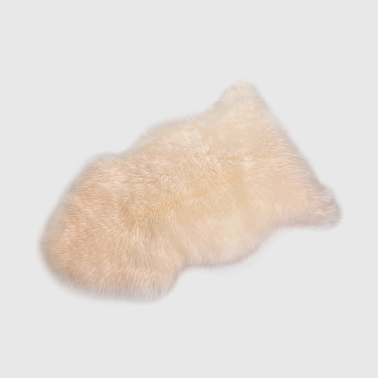 The Mood | Charlie Sheepskin Single Pelt Rug, Pearl Blush