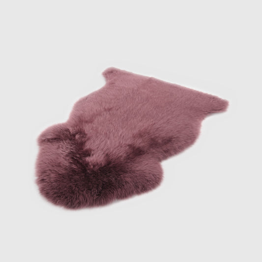 The Mood | Charlie Sheepskin Single Pelt Rug, Marsala Red