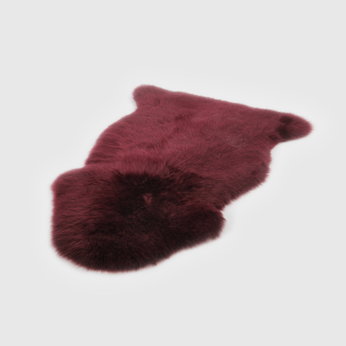 The Mood | Charlie Sheepskin Single Pelt Rug, Burgundy