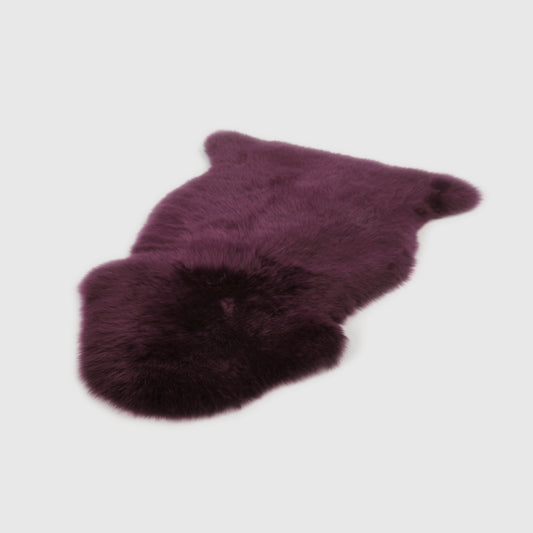 The Mood | Charlie Sheepskin Single Pelt Rug, Bordeaux