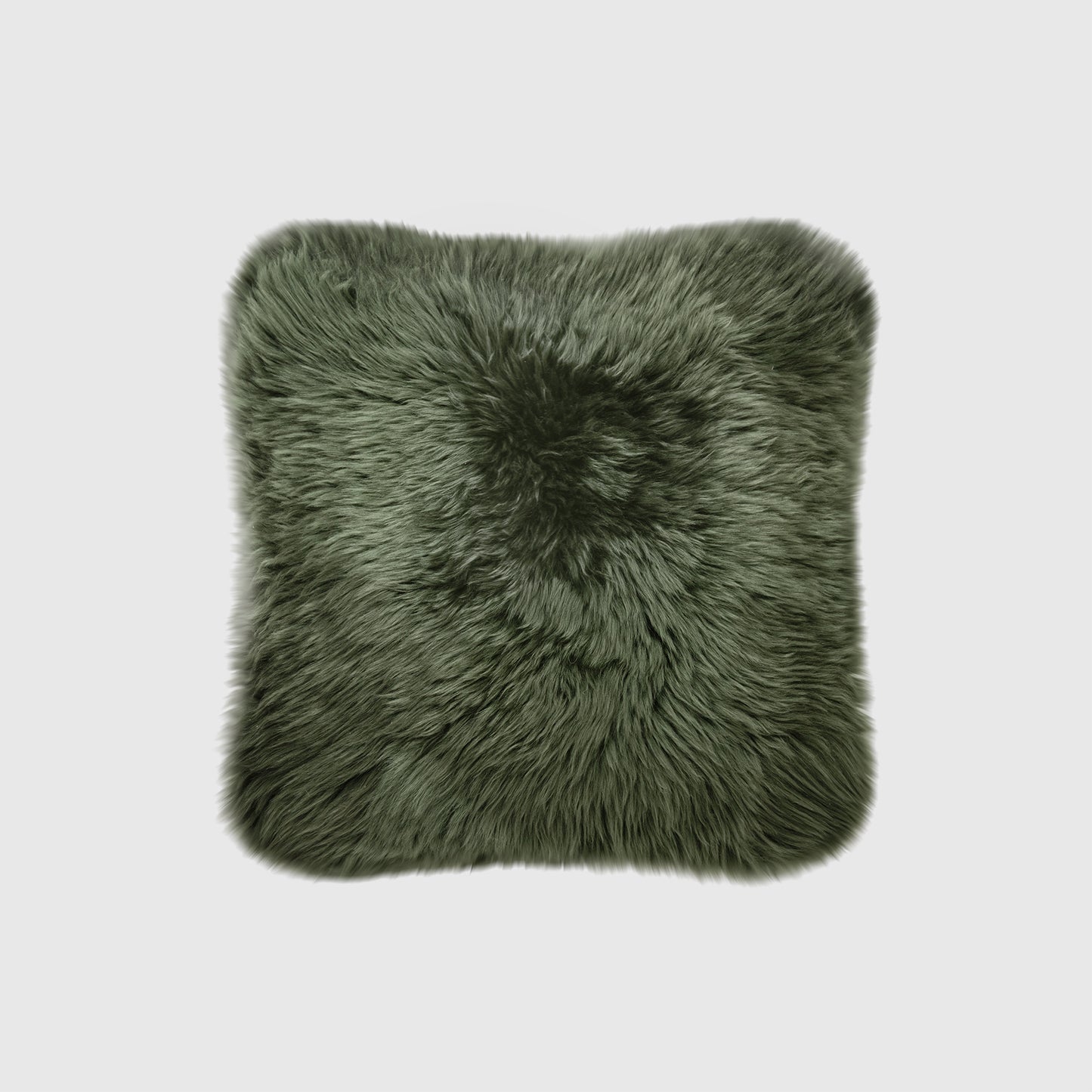 The Mood | Brooke Sheepskin 16”x16” Pillow, Cypress